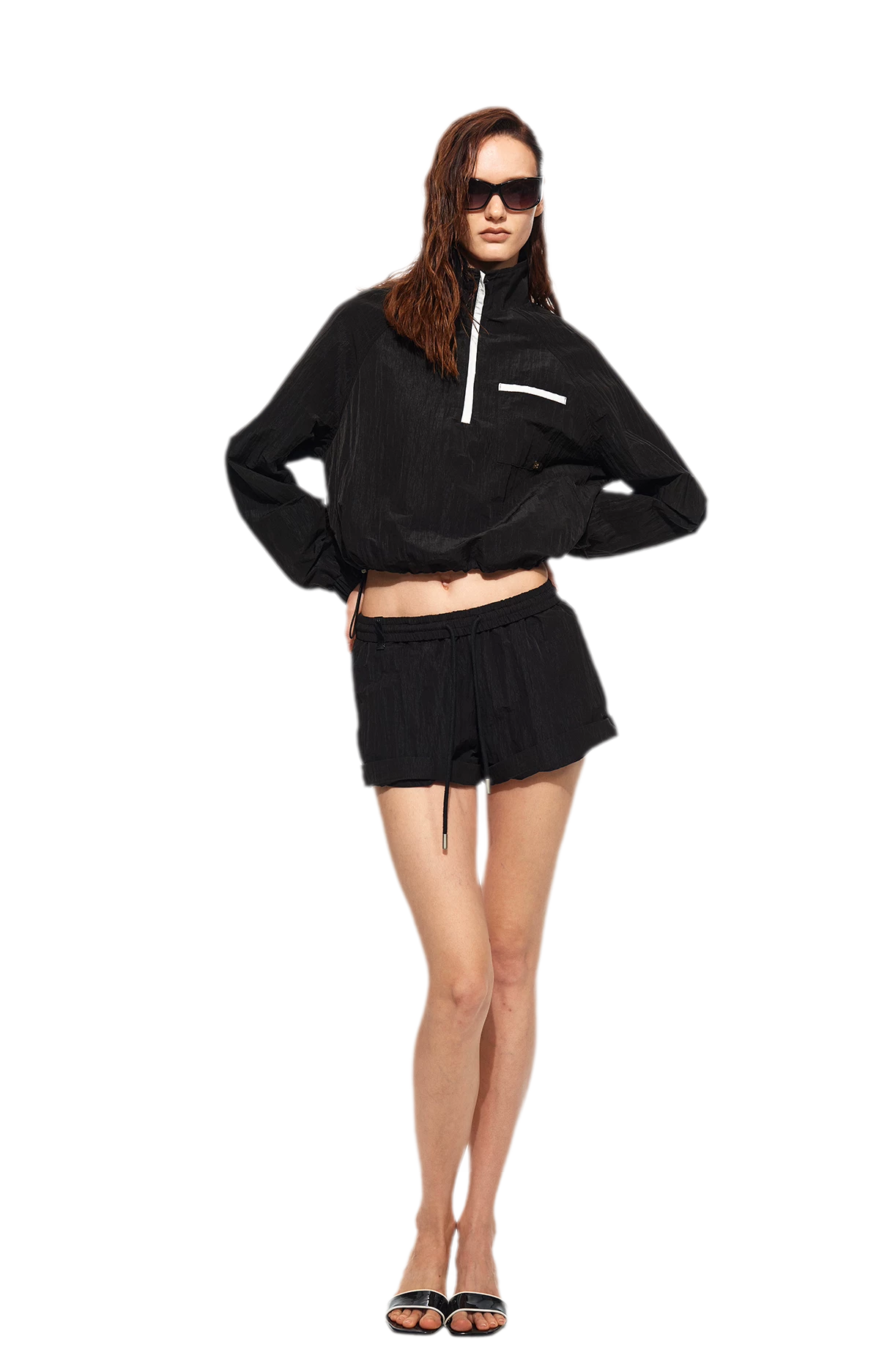 Sun-Protective Raglan Shorts Set