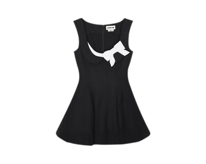 Elegant Side Bow A-Line Dress