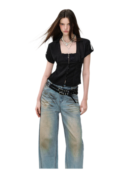 Lace Layered Shirt