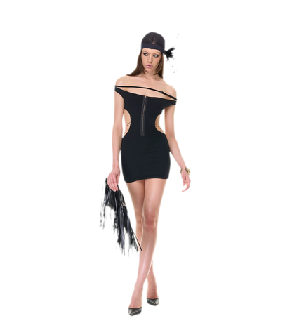 Back Lace Knit Dress
