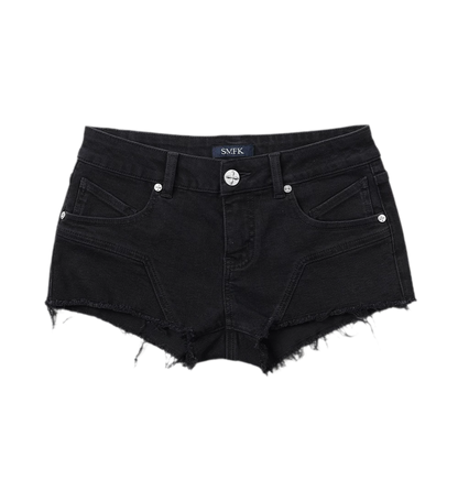 Wild Phantom Ultra Low-Rise Denim Shorts