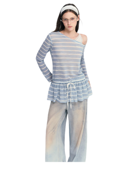 Lace Asymmetric Top