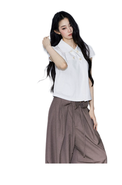 Cotton Double Breasted Shirt