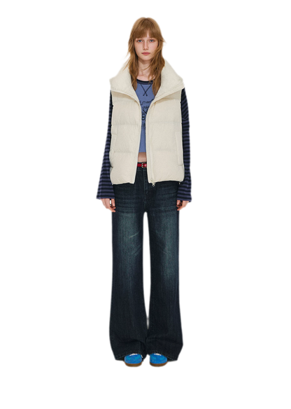 Lightweight Stand Collar Down Vest