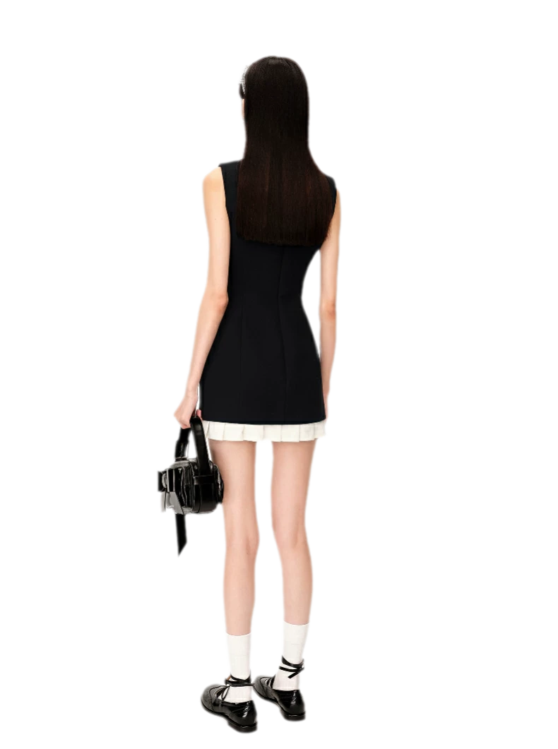 Ruffle Waist Fitted Dress