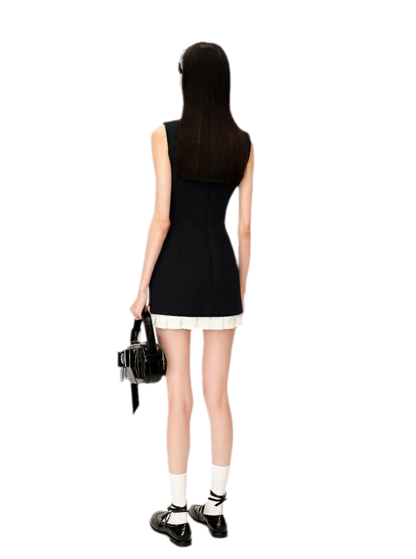 Ruffle Waist Fitted Dress