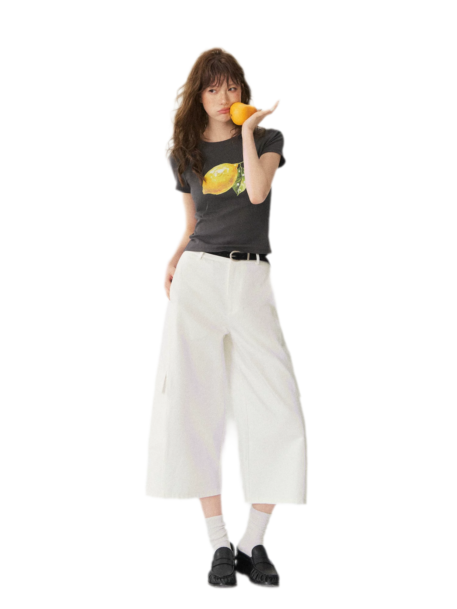 Utility Denim Capri Pants