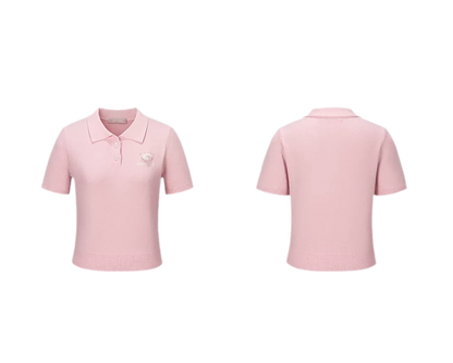 Polo Knit Short Sleeve Tee