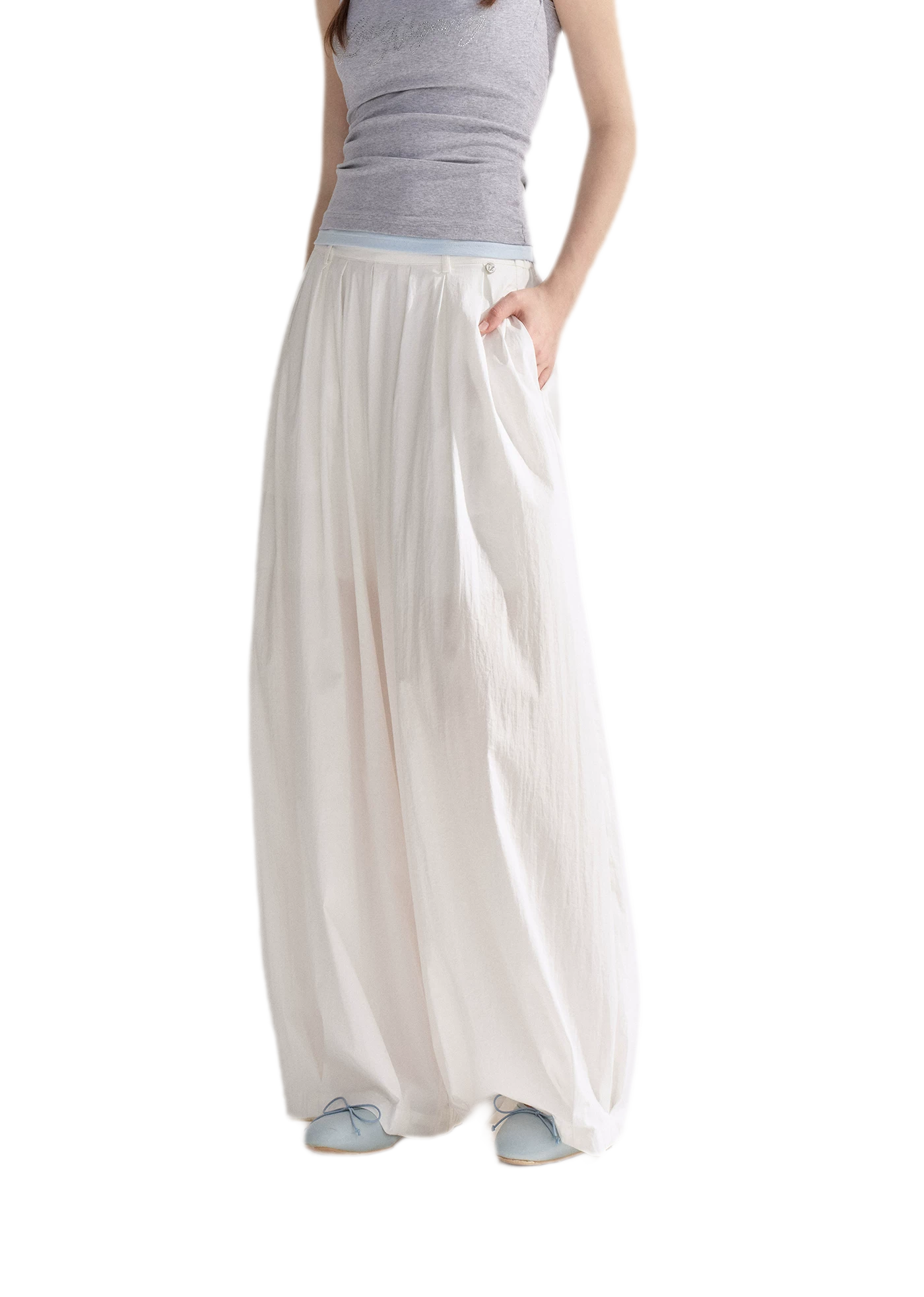 Pleated Balloon Relaxed Pants
