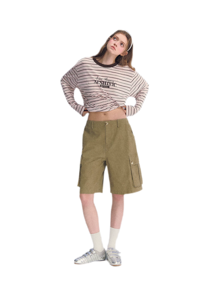 Washed Cargo Shorts