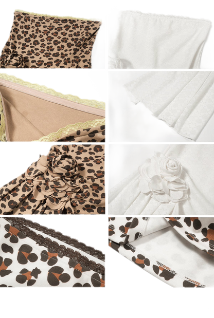 Leopard Lace Backless Cami