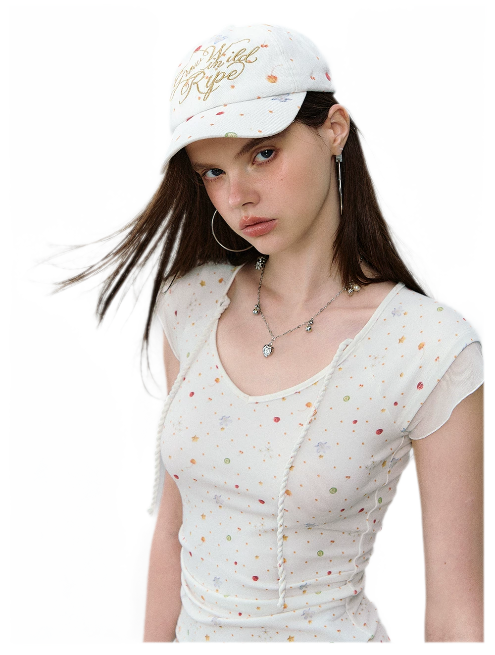 Printed Mesh T-Shirt