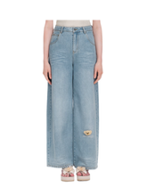 13DE MARZO Bear Appliqué Wide Jeans – view 10