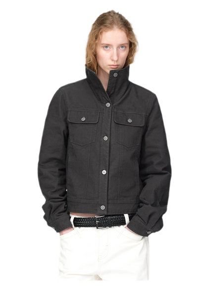 Vintage-gewaschene wattierte Utility-Jacke