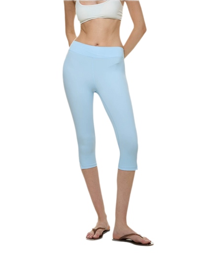 Bare-Feel Slit Capri Pants