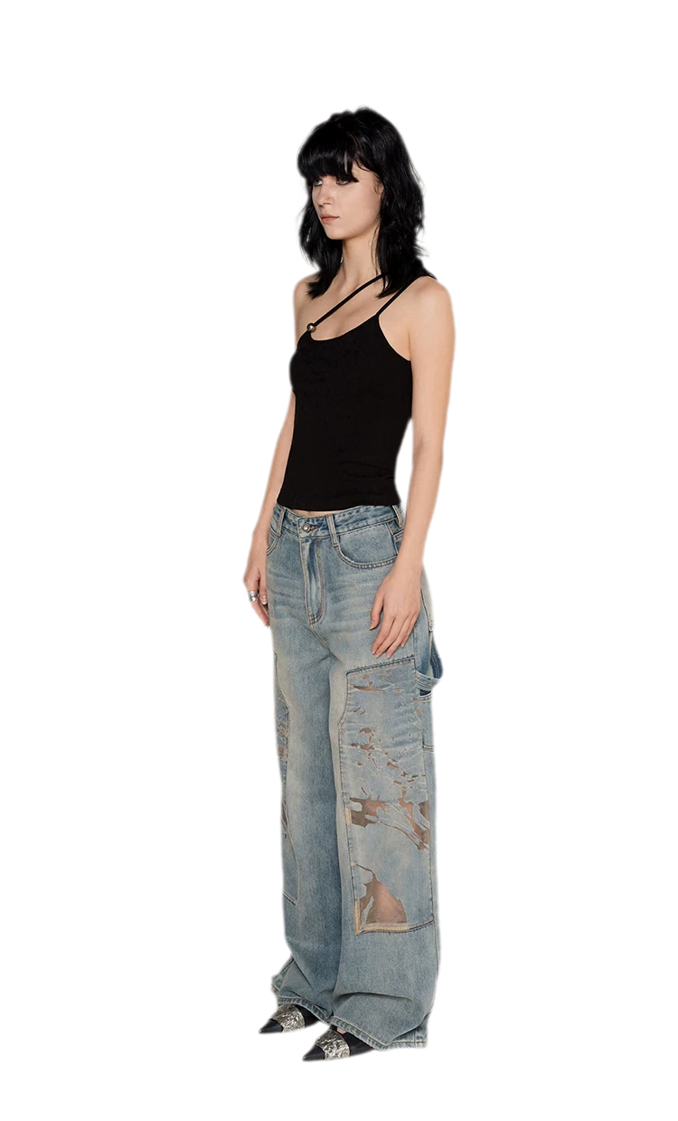 Strap Asymmetric Knit Cami