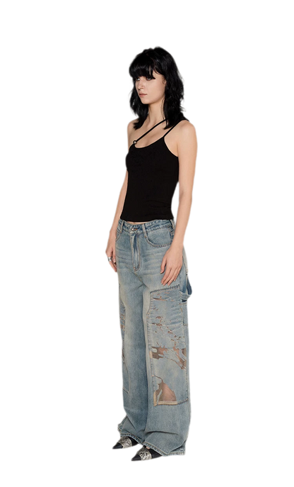 Strap Asymmetric Knit Cami