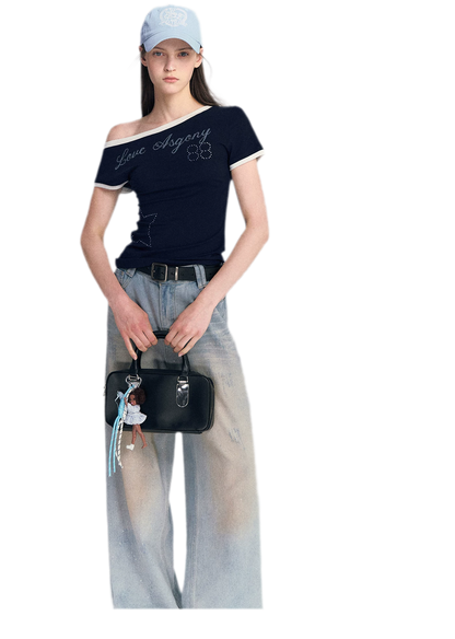 Lyocell Off-Shoulder Tee