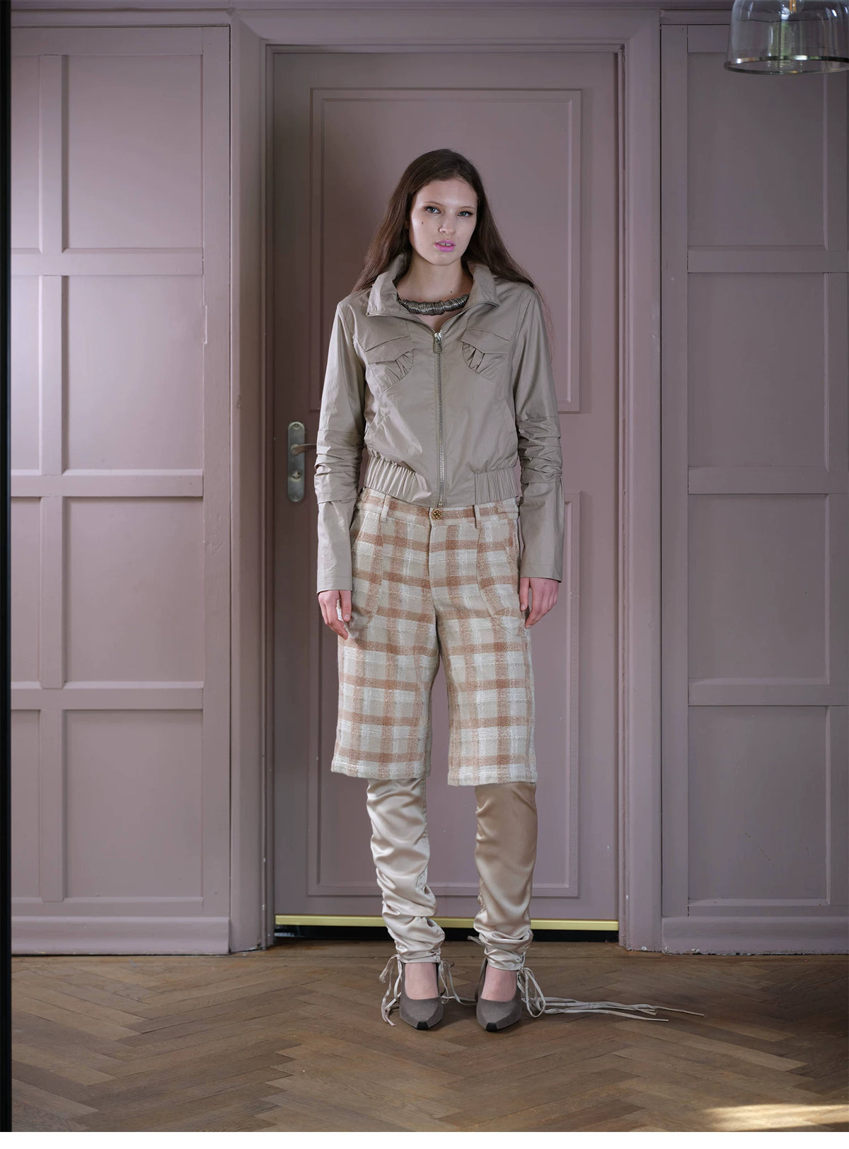 Giacca utility corta con cappuccio