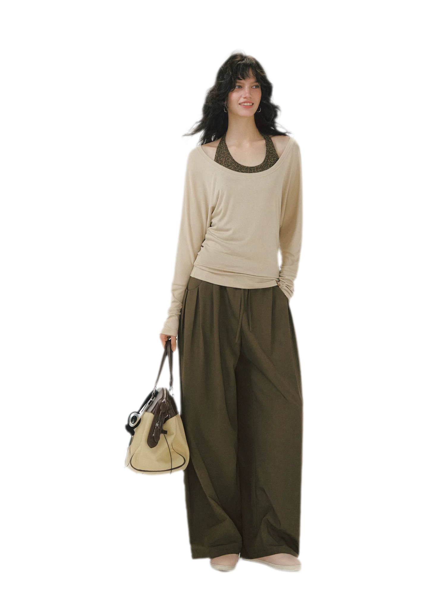 Leopard Layered Long-Sleeve T-Shirt