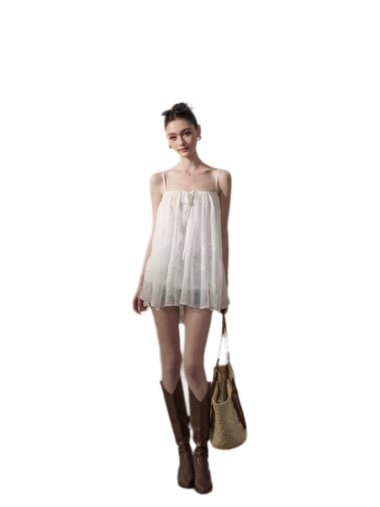 Sheer Chiffon A-Line Cami