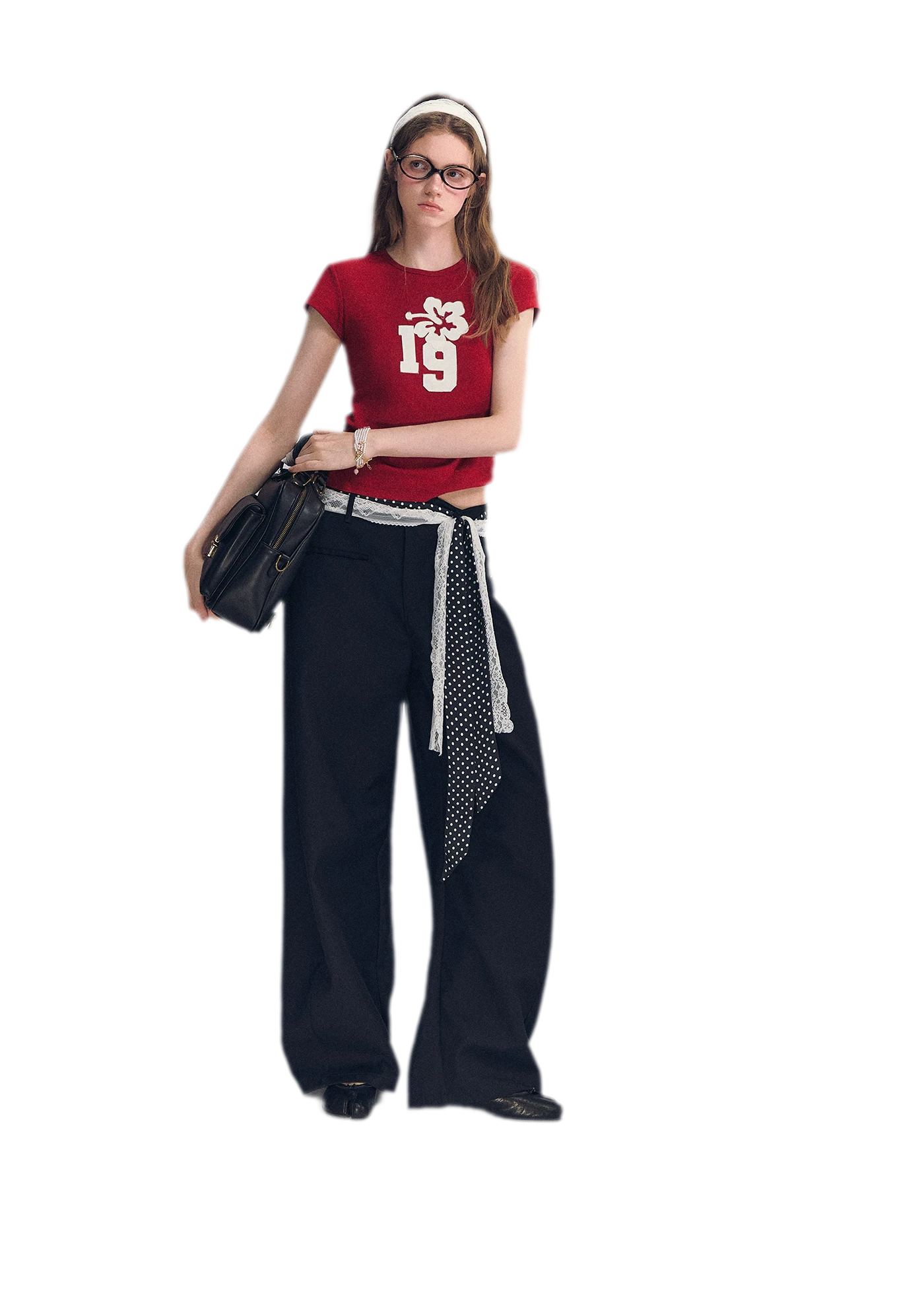 Lace Belt Pants