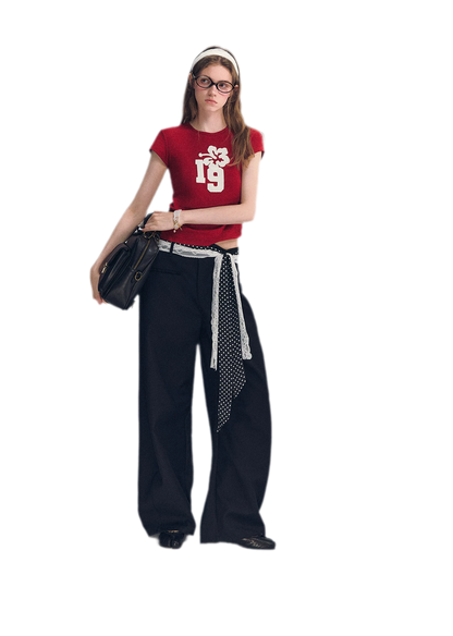 Lace Belt Pants