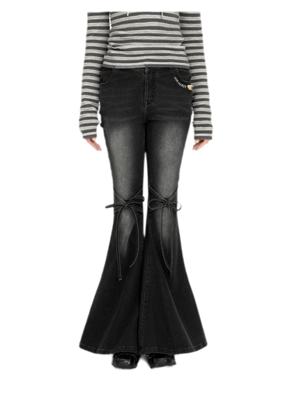 Mermaid Flare Denim Pants
