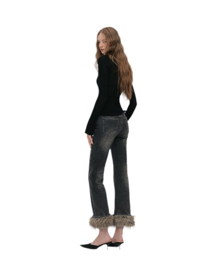 Wool Ribbed Polo Top