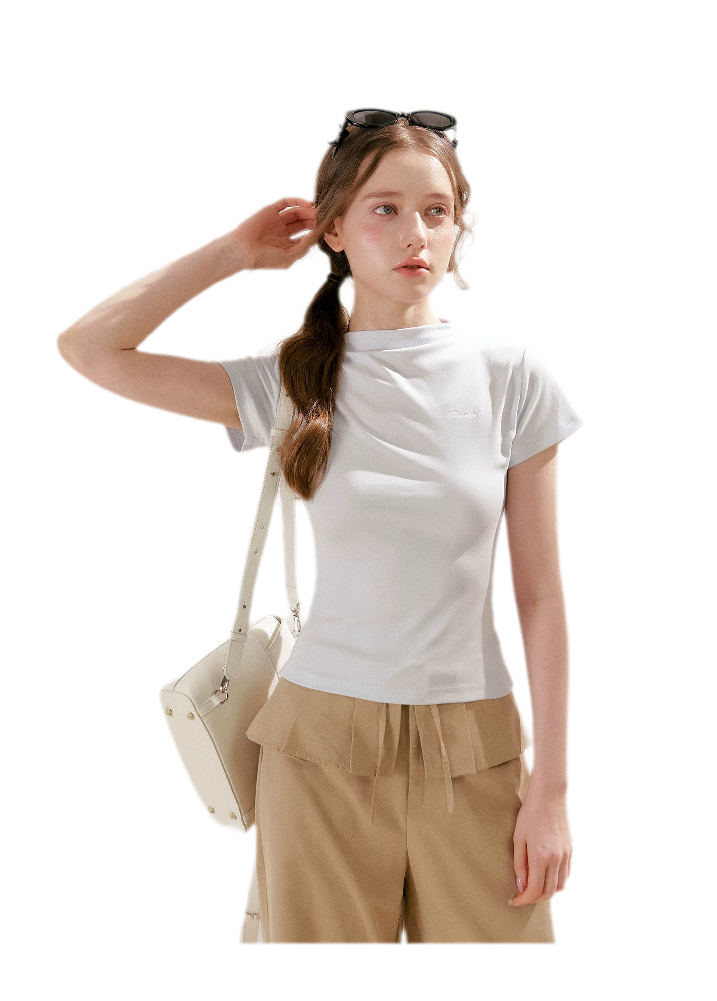 Pleated Wide-Leg Pants