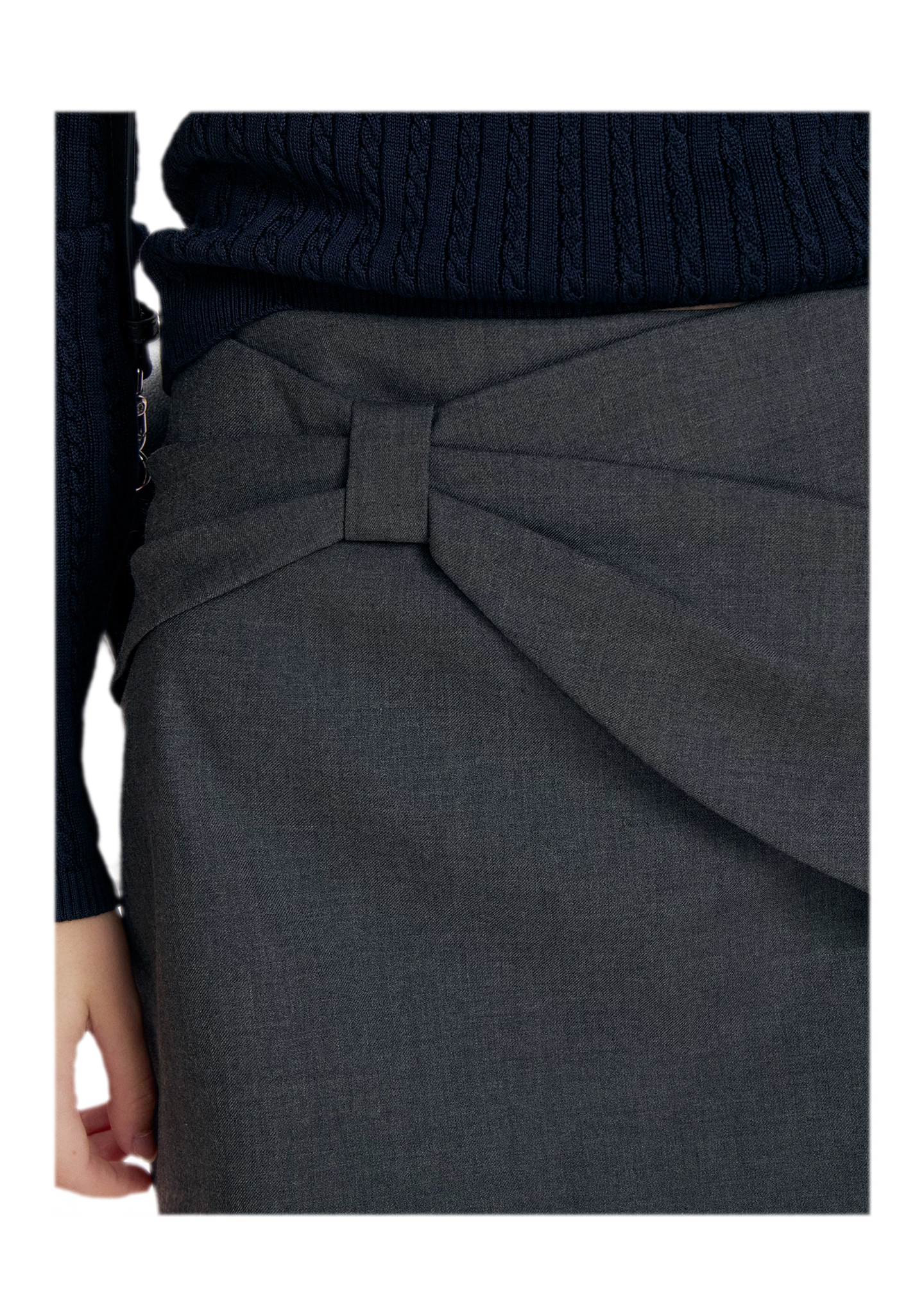 Three-Dimensional Bow A-Line Skirt