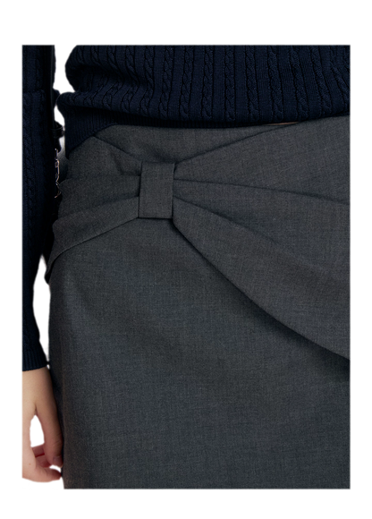 Three-Dimensional Bow A-Line Skirt