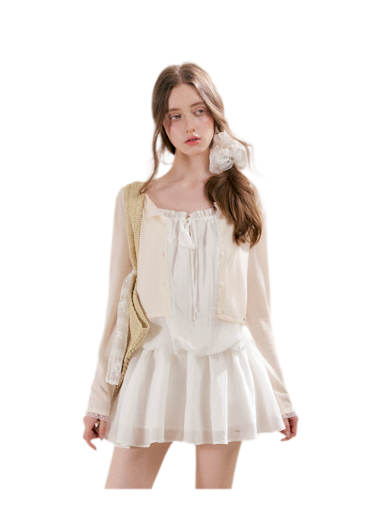 Lace Trim Cardigan