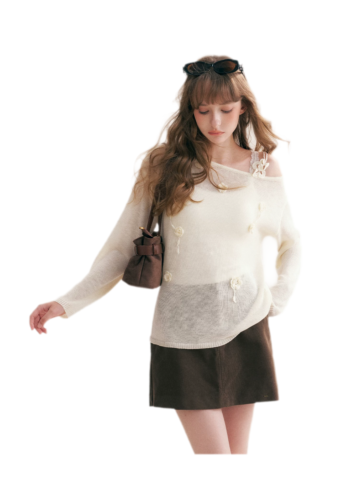 Corduroy High-Waisted A-Line Skirt