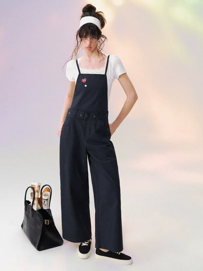 Vintage Relaxed Straight-Leg Overalls