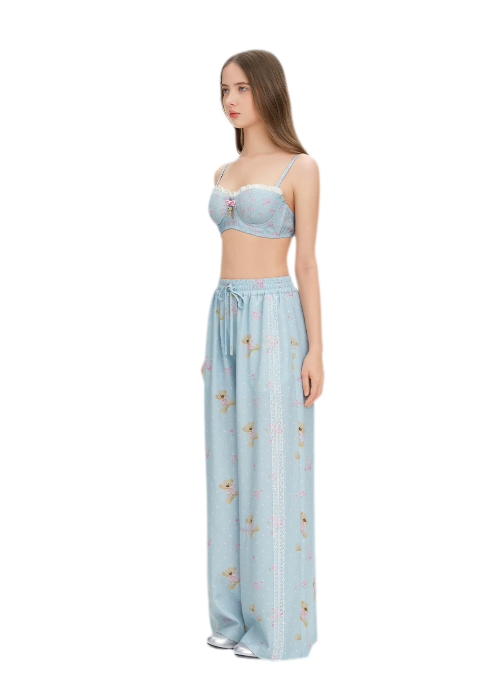 Floral Ruffle Corset Top