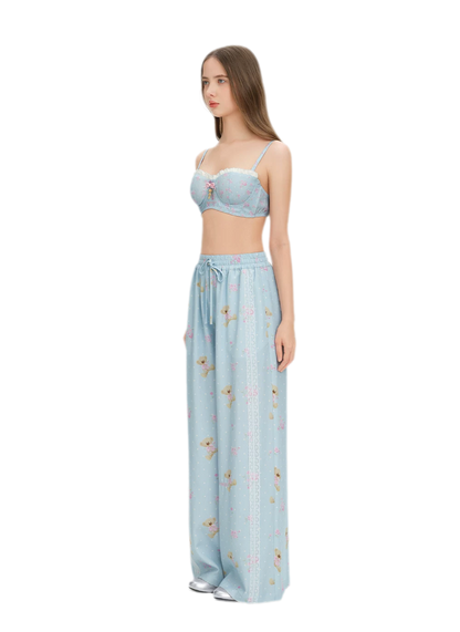Floral Ruffle Corset Top