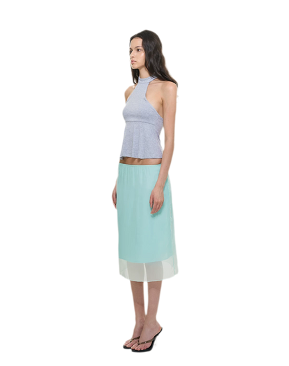 Modal Peplum Halter Top