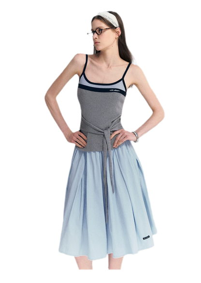 Lyocell Contrast Tie Cami