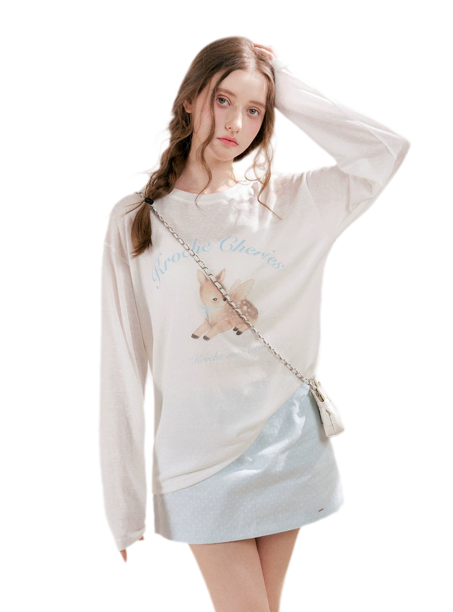 Hand-Painted Deer Shirt