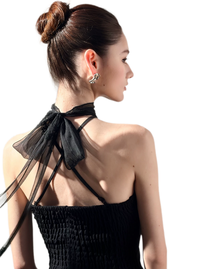 Halter Neck Bow Top