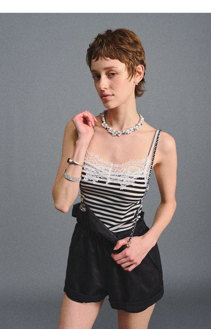 Striped Lace Camisole