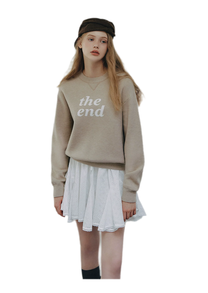 Jacquard Cropped Crewneck Sweater