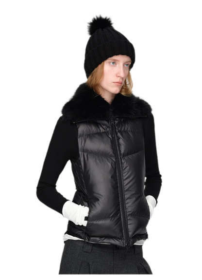 Gilet matelassé en duvet brillant