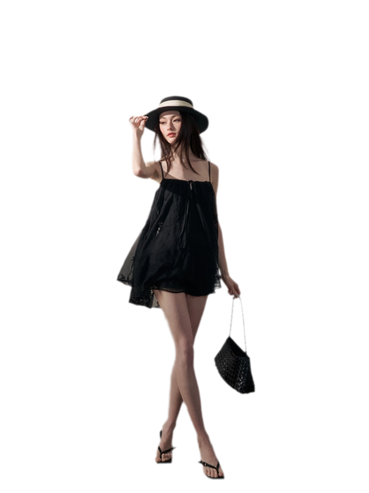 Ruched Tulle Camisole