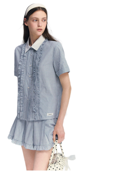 Blue Plaid Set
