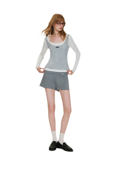 Modal Napoleon Button Shorts