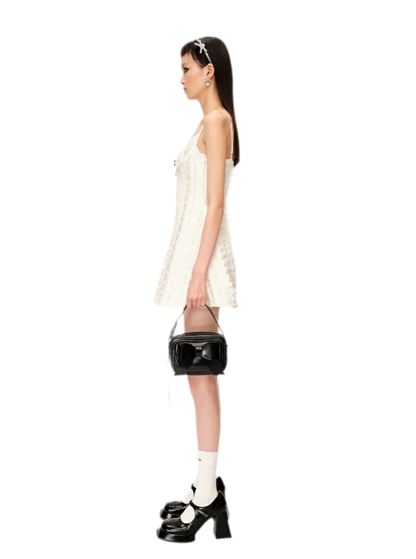 Elegant French Short Camisole Dress