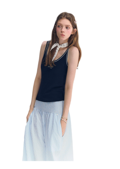 Lyocell Embroidered Tank