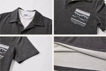 Fair Isle Tailored Polo Shirt